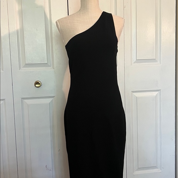 Diane Von Furstenberg Dresses & Skirts - Diane Von Furstenberg Black Knit One Shoulder Dress